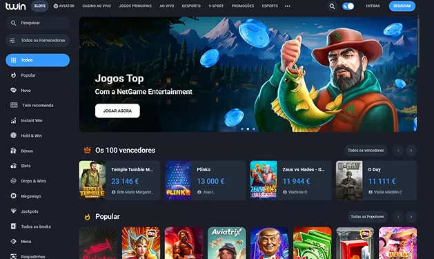 Casino Twin com jogos de casino ao vivo